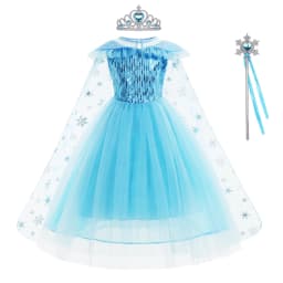 Girls Elsa Dresses Costume Clothes Kid Cosplay Princess Dress Snow Queen Vestido Children Birthday Parti Sukienki