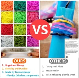 1800/4500+ Rubber Band Bracelet Making Kit, Rubber Loom  Bands Refill Set, Friendship Bracelets Making Kit Gifts for Girls