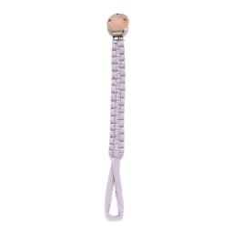 Simple Crochet Cotton Cloth Baby Pacifier Chain Moon Heart Beech Wood Clip For Handmade Baby Nipple Soother Chain Teething Toy