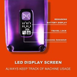 KULILANG Professional Oil Head Gradient Electric Hair Shaver Titanium Plated Knife Net Hair Salon Trimmer R11F Purple