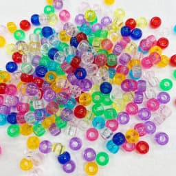 New DIY Bead Wholesale Acrylic Color Beads Silver Heart Beads Large Hole Glass Beads 100pcs Letter Beads kids craft