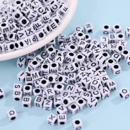 New DIY Bead Wholesale Acrylic Color Beads Silver Heart Beads Large Hole Glass Beads 100pcs Letter Beads kids craft
