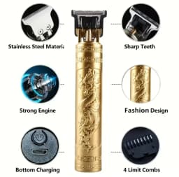 New Shaver Men's Retro Hair Cut T9 Professional Hair Cutting Machine Rechargeable Beard Shaver Electric Hair Clipper Trimmer