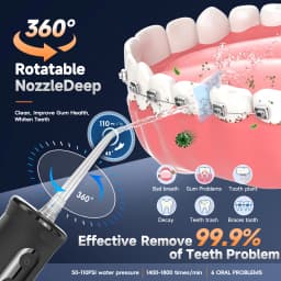Mornwell F32 Water Floss Oral Teeth Whitening Home Appliance Sonic Water Flosser 260ML Tank Teeth Cleaner Oral Water Jet