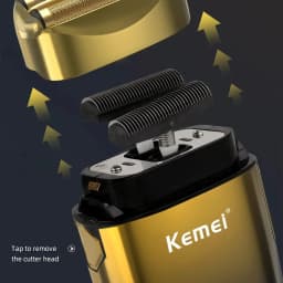 Kemei TX10 new electric shaver with LED display rechargeable beard shaver bald men's shaver original accessories blade