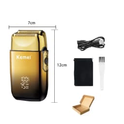 Kemei TX10 new electric shaver with LED display rechargeable beard shaver bald men's shaver original accessories blade