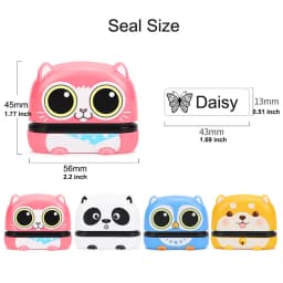 Customized Name Stamp Paints Personal Student Child Baby Engraved Waterproof Non-fading Kindergarten Name Seal Black White Ink