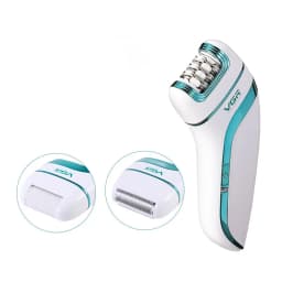 Original VGR 3-In-1 Ladies Epilator, Electric Shaver, Leg Body Hair Removal, Wet Dry Lady's Bikini Trimmer, Facial Epilator