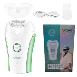 Original VGR 3-In-1 Ladies Epilator, Electric Shaver, Leg Body Hair Removal, Wet Dry Lady's Bikini Trimmer, Facial Epilator