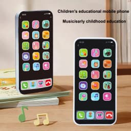 New Children's Educational Toys Mobile Phone Simulation Music Touch Screen Phone Baby English Early Childhood Toys Voice Toys
