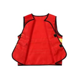 Toddler Red Fireman Costume Printed Play Vest Dress Up Set Realistic Adventure Heroes Toys Kids Play House Birthday Gift