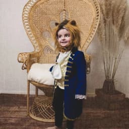 3-12Y  Anime Character Beast Jacket Robe Boy Lion Costume for Cosplay and Holiday Kids Anime Fantasy Party Wig Costume