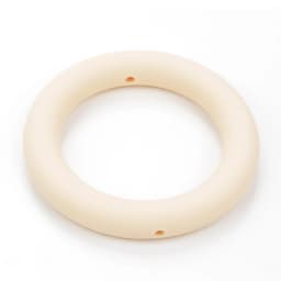 LOFCA Teething Ring 65mm Silicone Beads 3pcs Baby Charm Teether Necklace Pacifier Making BPA Free Food Grade Silicone Jewelry