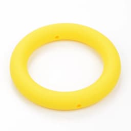 LOFCA Teething Ring 65mm Silicone Beads 3pcs Baby Charm Teether Necklace Pacifier Making BPA Free Food Grade Silicone Jewelry