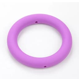 LOFCA Teething Ring 65mm Silicone Beads 3pcs Baby Charm Teether Necklace Pacifier Making BPA Free Food Grade Silicone Jewelry