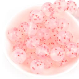 LOFCA 20pcs Tie dye leopard Terrazzo Dalmatian camo Silicone Loose Beads Teething Beads DIY Chewable Baby Safe Teether Round