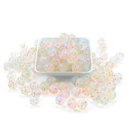 LOFCA  12mm 50pcs/lot Silicone Beads Teething Necklace Baby Teether Toy Silicone BPA Free Teething Beads Charms Newborn Nursing