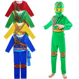 Leg Ninja Cosplay Costume 3 Jumpsuit Set Halloween and Christmas Party Costume Street Costume Ninja