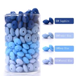 50Pcs/Lot 12mm Silicone Spacer Beads for DIY Charms Newborn Nursing Accessories Necklace Pacifier Chain Teething Toy BPA Free