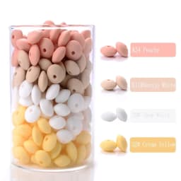 50Pcs/Lot 12mm Silicone Spacer Beads for DIY Charms Newborn Nursing Accessories Necklace Pacifier Chain Teething Toy BPA Free