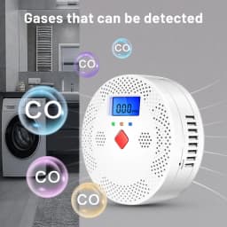 Tuya WiFi Smart Carbon Monoxide Detector Alarm 85dB Sound Warning LCD Digital Display Home Indoor CO Alert Siren