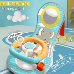 Steering Wheel Car Toys Rear Kids Simulates Driving Seat Baby Car Comfort