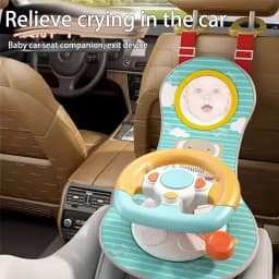 Steering Wheel Car Toys Rear Kids Simulates Driving Seat Baby Car Comfort