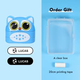 Children's Name Seal Custom Double -layer black and white ink Student's Stamp Kindergarten Clothes Waterproof Name StickerStamp