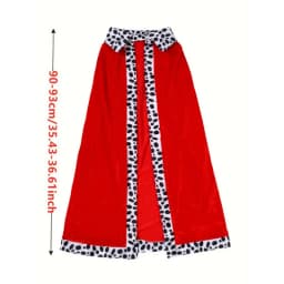 Boys King Cloak, Prince Cape and Crown Set for Boys, Medieval Festival Halloween Outfit Best Gifts for Children's House Party