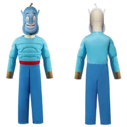 Umorden Arab Fairy Tales Muscle Lamp Genie Costume Child Kids Toddler 2-4Y 4-10Y Book Week Purim Halloween Costumes With Mask