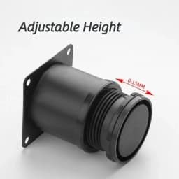 4 Pcs White Stainless Steel Replacement Metal Feet Black Adjustable Furniture Legs for Cabinet Sofa Cupboard Furniture Hardware