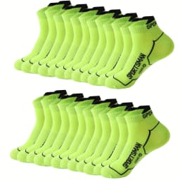 5/6/12 Pairs Bright Color Ankle No Show Socks Men Breathable Street Fashion Sport Deodorant Invisible Travel Running Socks