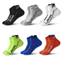 5/6/12 Pairs Bright Color Ankle No Show Socks Men Breathable Street Fashion Sport Deodorant Invisible Travel Running Socks
