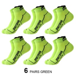 5/6/12 Pairs Bright Color Ankle No Show Socks Men Breathable Street Fashion Sport Deodorant Invisible Travel Running Socks