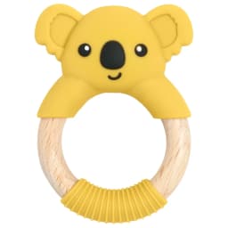 1PC BPA Free Koala Wood Ring Kids Teething Rodent Infant Baby Teether Toys Baby Gym Mobile Rattles Newborn Educational Toys