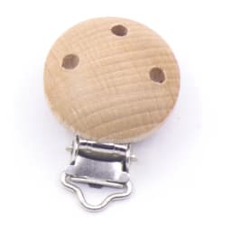 5Pcs/Sets Baby Pacifier Clips BPA Free Cute Modelling Beech Pacifier Clip Baby DIY Cartoon Animal Wooden Log Nipple Chain Holder
