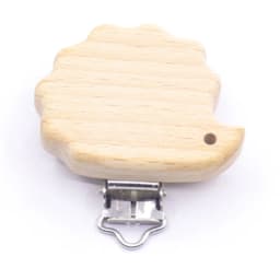5Pcs/Sets Baby Pacifier Clips BPA Free Cute Modelling Beech Pacifier Clip Baby DIY Cartoon Animal Wooden Log Nipple Chain Holder