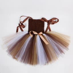 Jungle Lion Party Dresses for Girls Kids Animal Halloween Costume with Wrist & Ankle Cuffs Princess Birthday Tutus Child Outfit