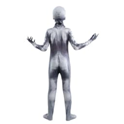Halloween Ghost Skin Costume, Shadow Demon Bodysuit Costume for Kids Dress Up Party Grim Reaper Costume Scary Skeleton Tights