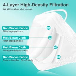 20PCS Adult Fish KN95 FFP2 Mask CE Approved Masks Dust Respirator Protective Face Masks Melt-blown Filtering Fast Delivery