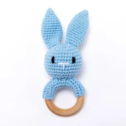 1PC Baby Lemon Crochet Ratter Toys Wood Teether Fruit Cotton Music Rattle Baby Teether Rodent Infant Gym Mobile Rattles Toy Gift
