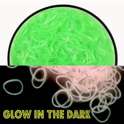 NEW 600pcs Fluorescence Glow Bracelets Making Supplies DIY Rubber Loom Bands Wrist Necklaces for Girls Party Supplies Boy Toys