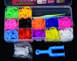 Elastic Rubber Bands DIY Tool Set Colorful Weave Machine Bracelet Handicraft Kit Girl Gift Kids Toys for Children 7 8 10 Years