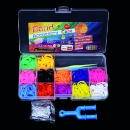 Elastic Rubber Bands DIY Tool Set Colorful Weave Machine Bracelet Handicraft Kit Girl Gift Kids Toys for Children 7 8 10 Years