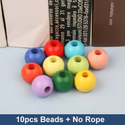 9-36pcs Baby Wooden Toys Cartoon Fruit Animal Stringing Threading Wooden Beads Toy Monterssori Educational Toys For Kids