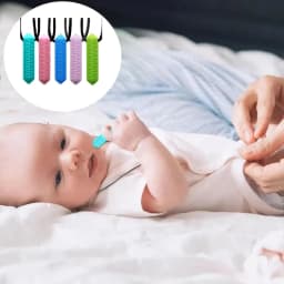 Silicone Chew Necklace Durable Teething Pendant for Kids & Adults Soothes Gums & Promotes Orals Development Present Gift A2UB