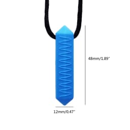 Silicone Chew Necklace Durable Teething Pendant for Kids & Adults Soothes Gums & Promotes Orals Development Present Gift A2UB