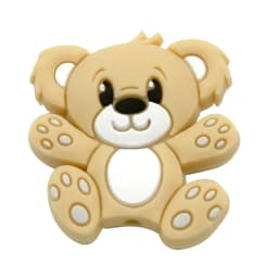 Cute-idea 5pcs Silicone Teether Beads BPA Free Mini Elephant Animal Beads DIY Baby Teething Pacifier Chain Toys Gift Baby goods