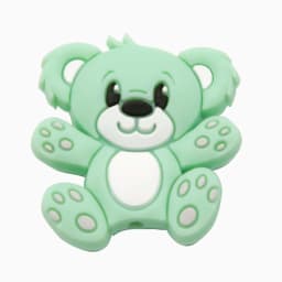 Cute-idea 5pcs Silicone Teether Beads BPA Free Mini Elephant Animal Beads DIY Baby Teething Pacifier Chain Toys Gift Baby goods