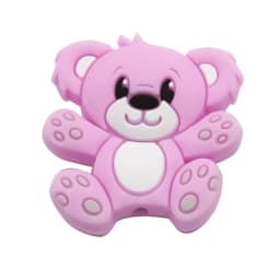 Cute-idea 5pcs Silicone Teether Beads BPA Free Mini Elephant Animal Beads DIY Baby Teething Pacifier Chain Toys Gift Baby goods